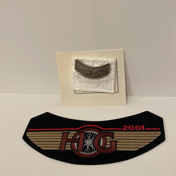 2001 Harley Davidson HOG Jacket Vest Patch and Pin Badge Motorcycle Collectible - Picture 3 of 7